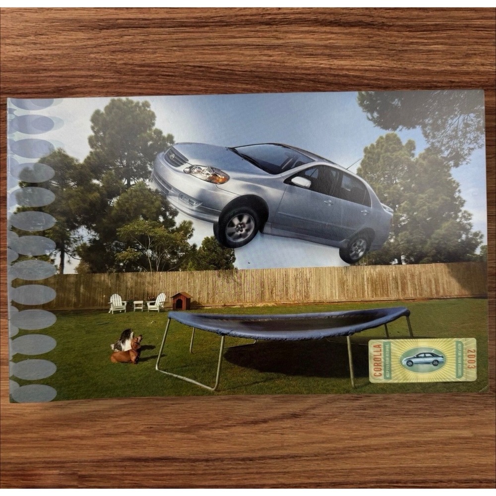 2003 Toyota Corolla Sales Brochure Catalog S LE CE Trim 00s Vintage Original